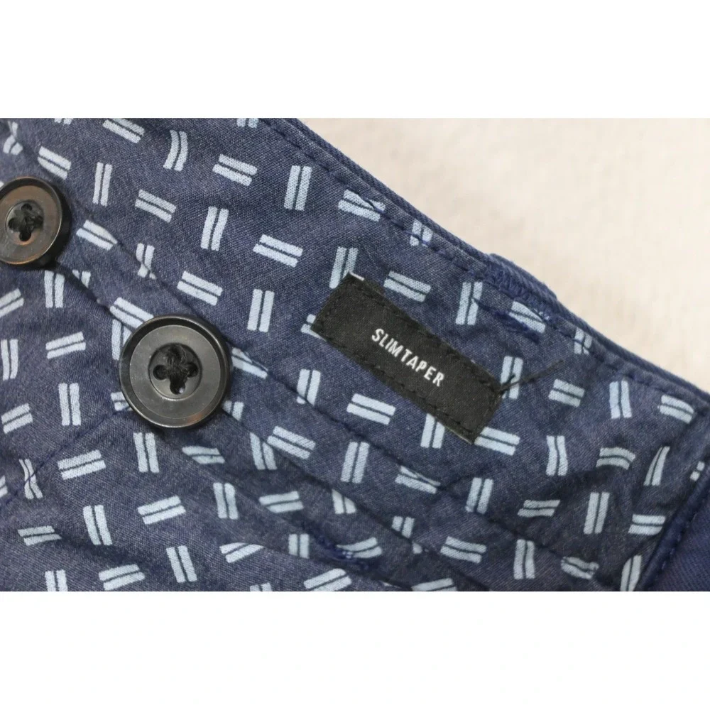Bonobos Chinos Mens 34x30 Navy Blue Slim Taper Stretch Pants Excellent